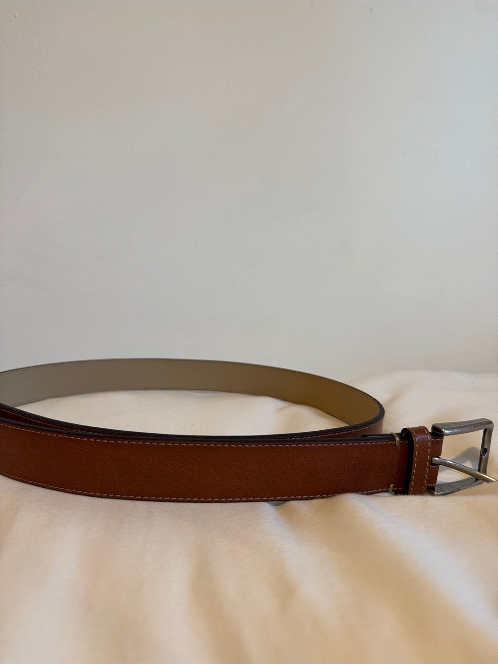 Men's Brown Leather Belt  Goodfellow- Classic Casual Style Size Large